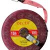 Delta Round Measuring Tape with Linen Tape 15 Metres for Flexible Measurements