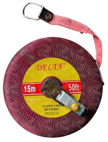 Delta Round Measuring Tape with Linen Tape 15 Metres for Flexible Measurements