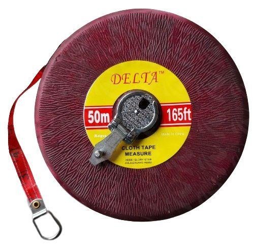 Delta Round Measuring Tape with Linen Tape 50 Metres for Flexible Measurements